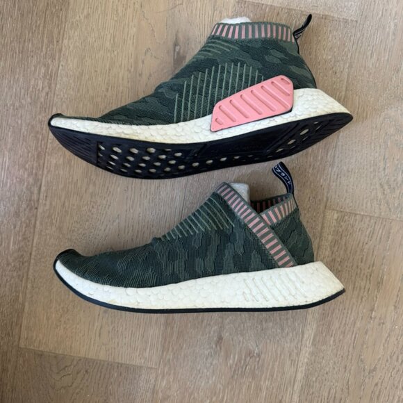 Adidas NMD CS2 primeknit trace green pink BY8781 - Picture 2 of 5